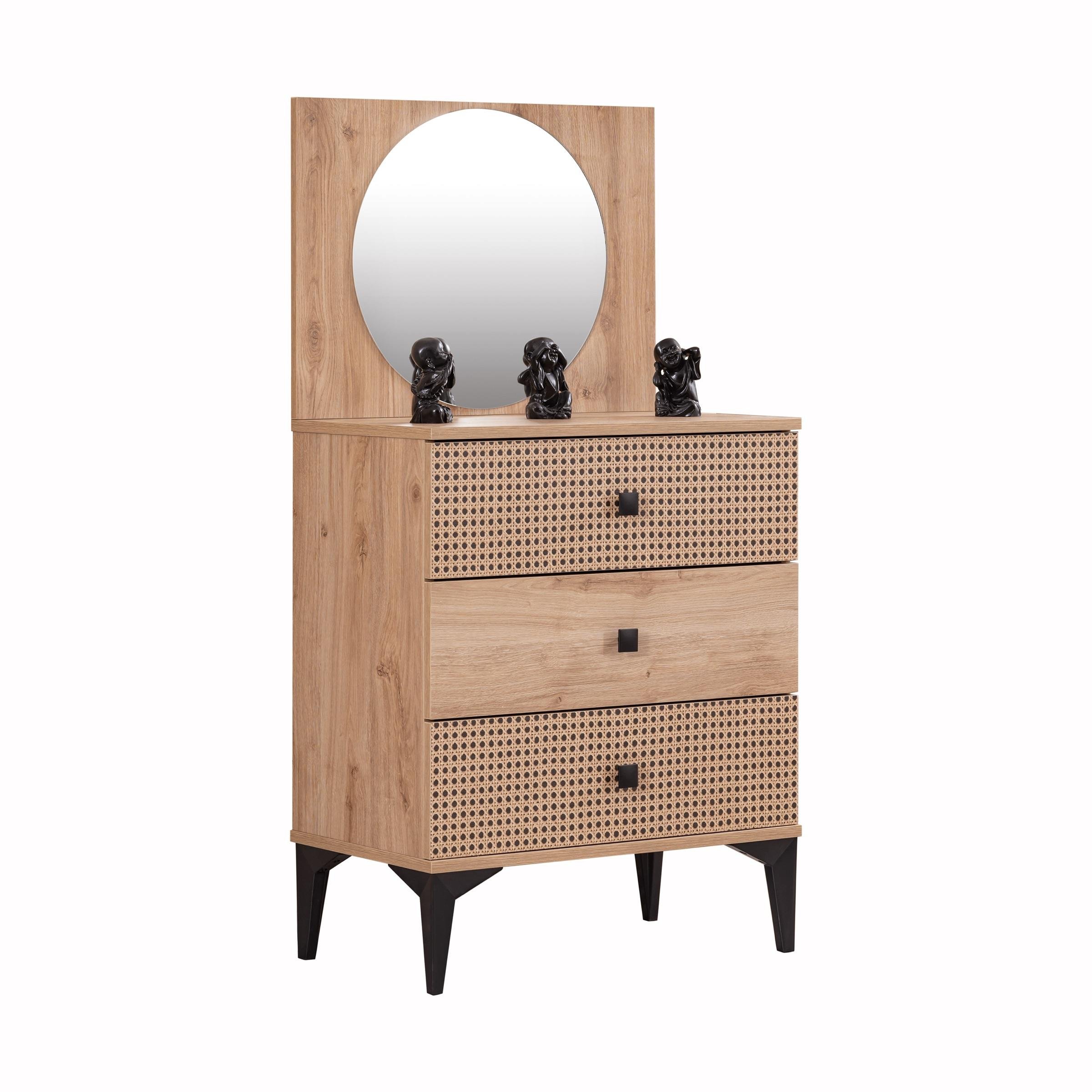 Rustik Genç Odası 4 Kapılı Dolap