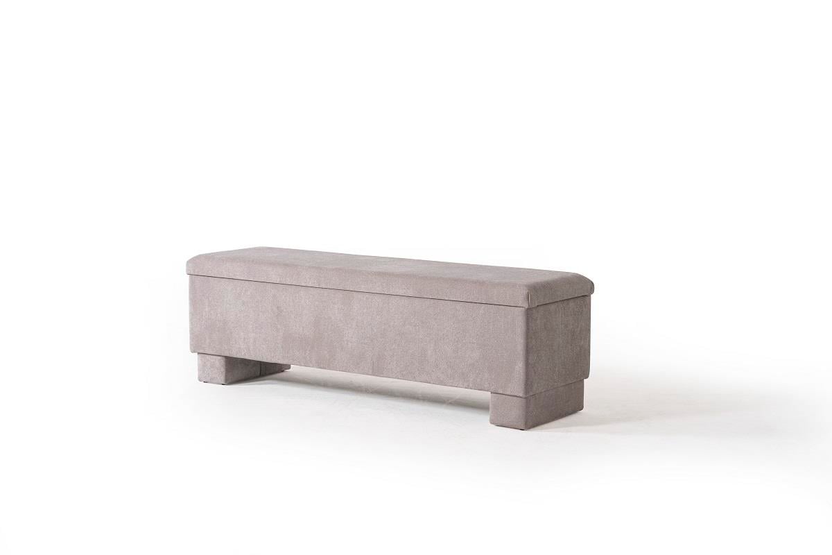 Side Lüks Sandıklı Yatak Ucu Pufu Bench