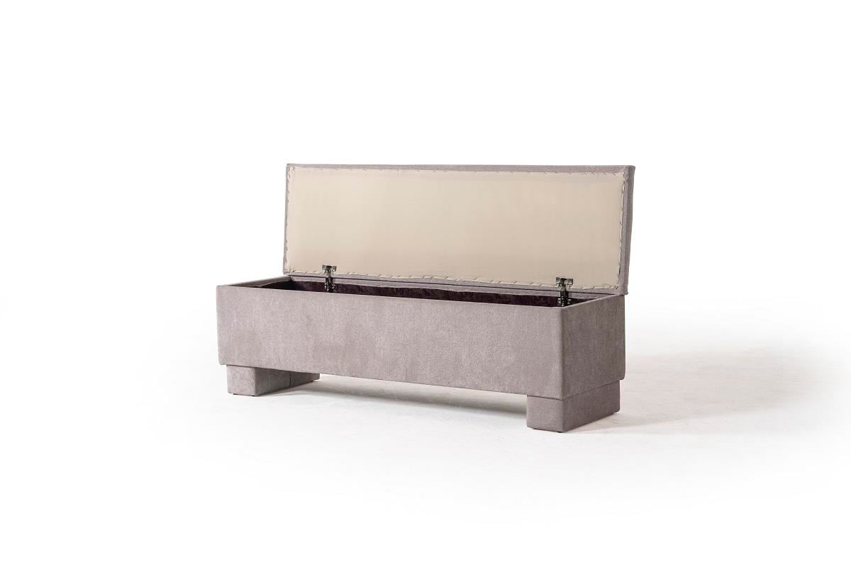 Side Lüks Sandıklı Yatak Ucu Pufu Bench