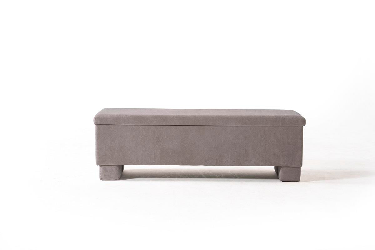 Side Lüks Sandıklı Yatak Ucu Pufu Bench