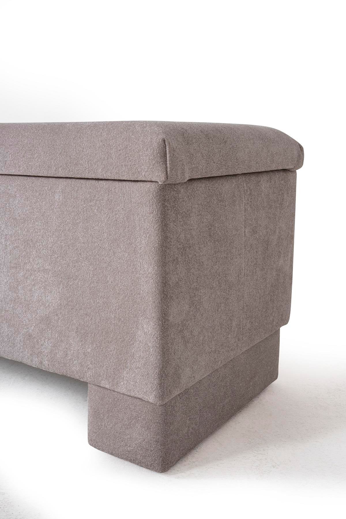 Side Lüks Sandıklı Yatak Ucu Pufu Bench
