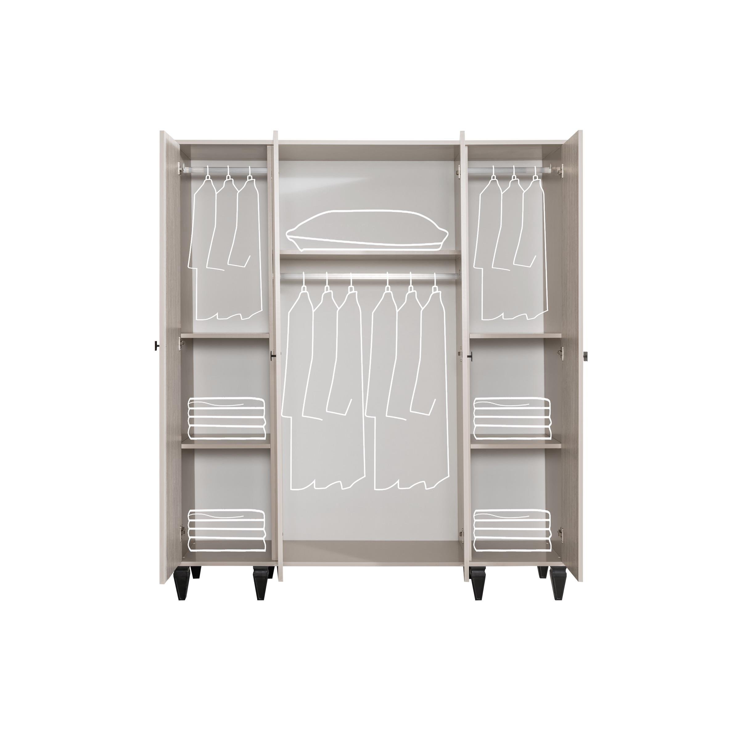 Story Genç Odası 4 Kapılı Dolap