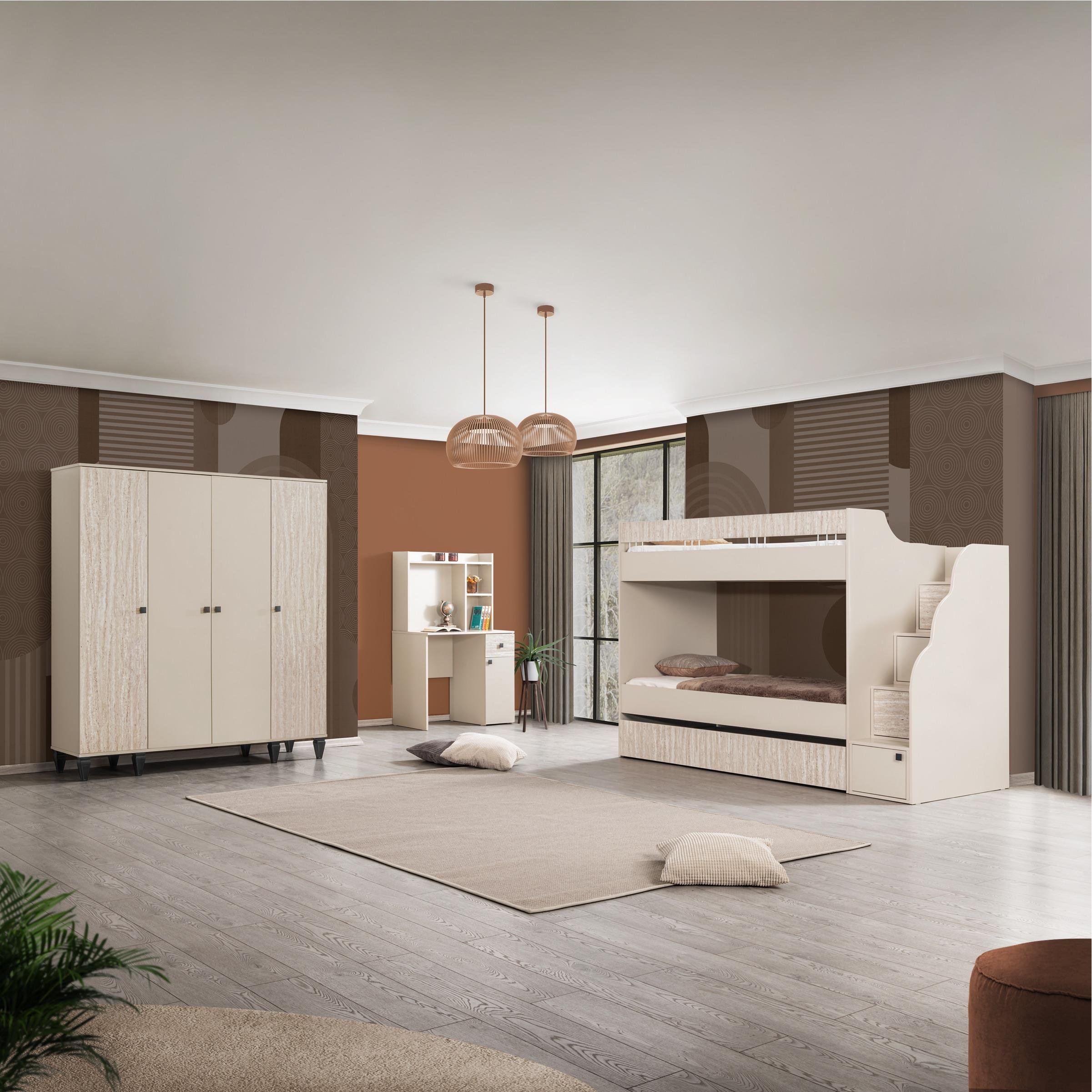 Story Ranzalı Genç Odası 4 Kapılı Dolap