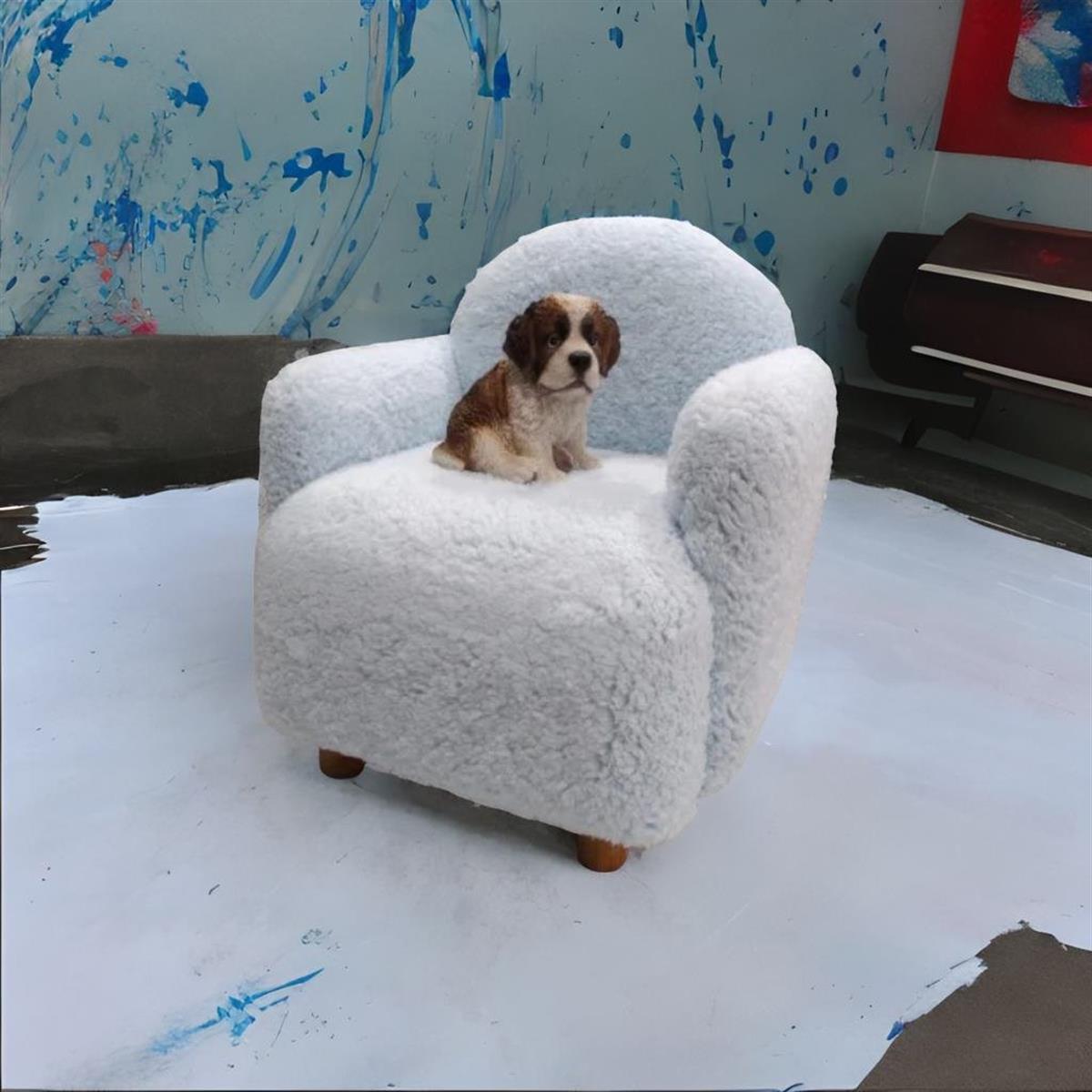 Teddy Ahşap Ayaklı Çocuk Koltuk 