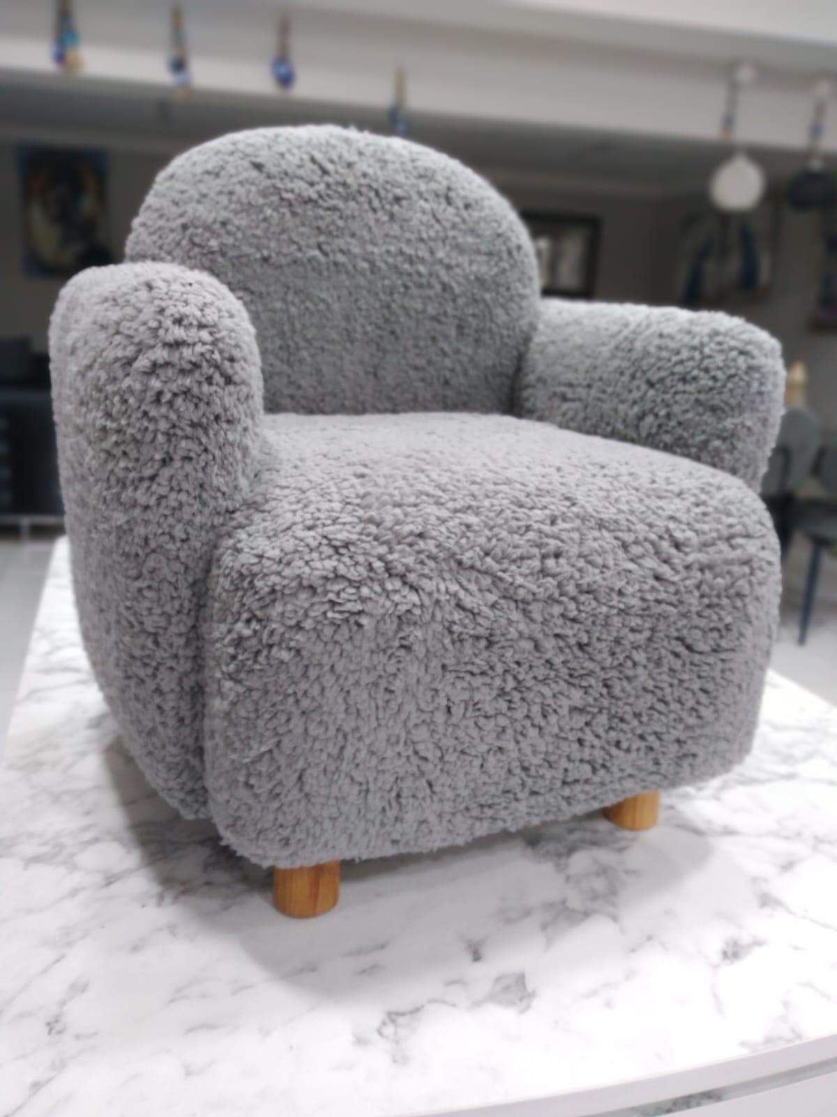 Teddy Ahşap Ayaklı Çocuk Koltuk