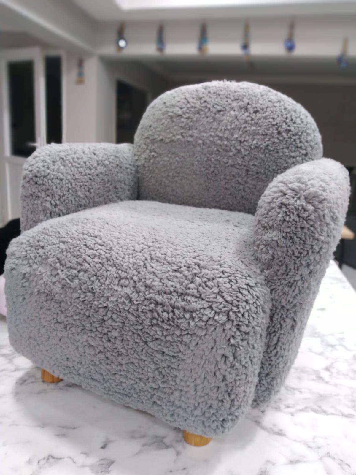 Teddy Ahşap Ayaklı Çocuk Koltuk