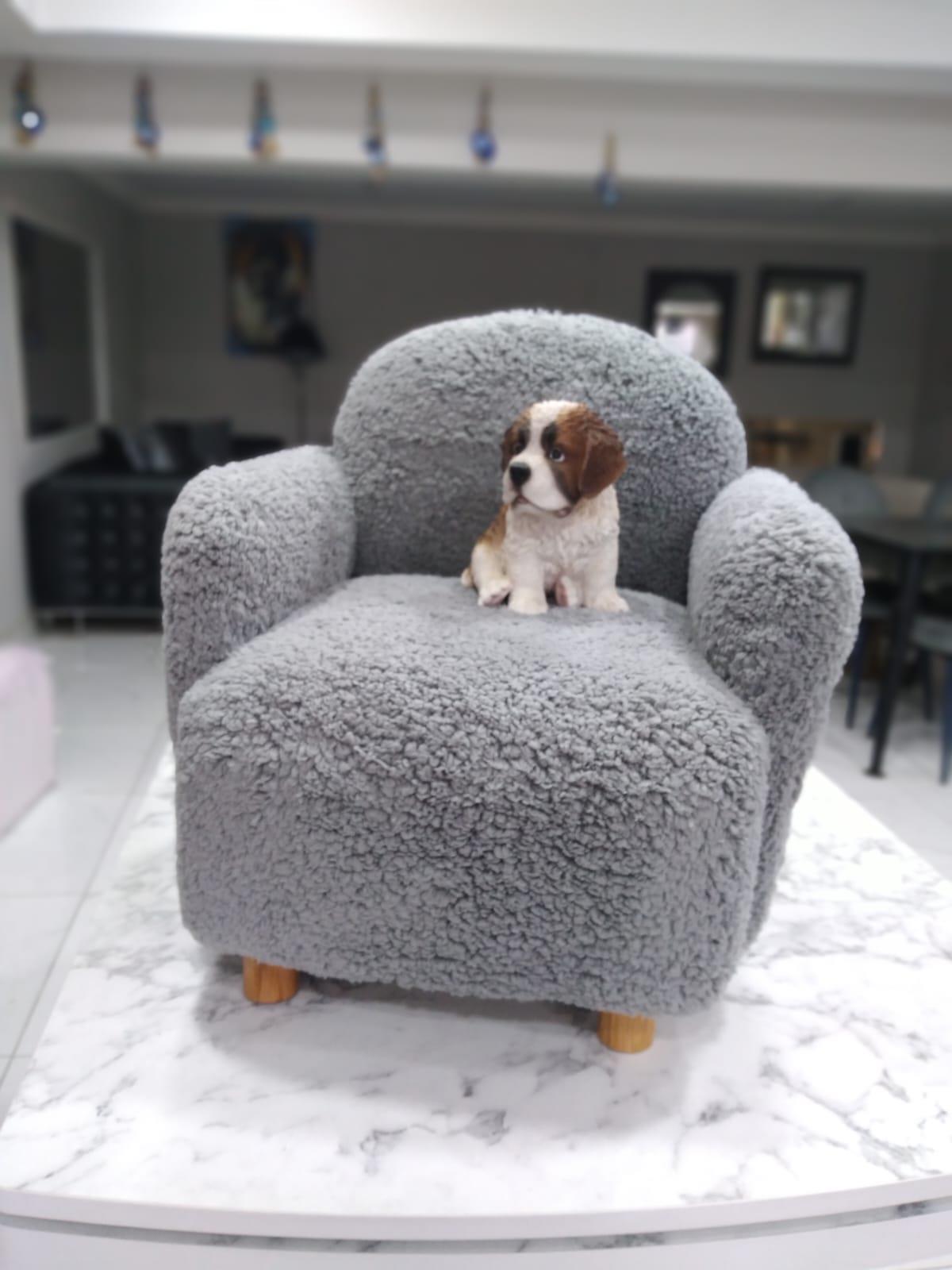 Teddy Ahşap Ayaklı Çocuk Koltuk