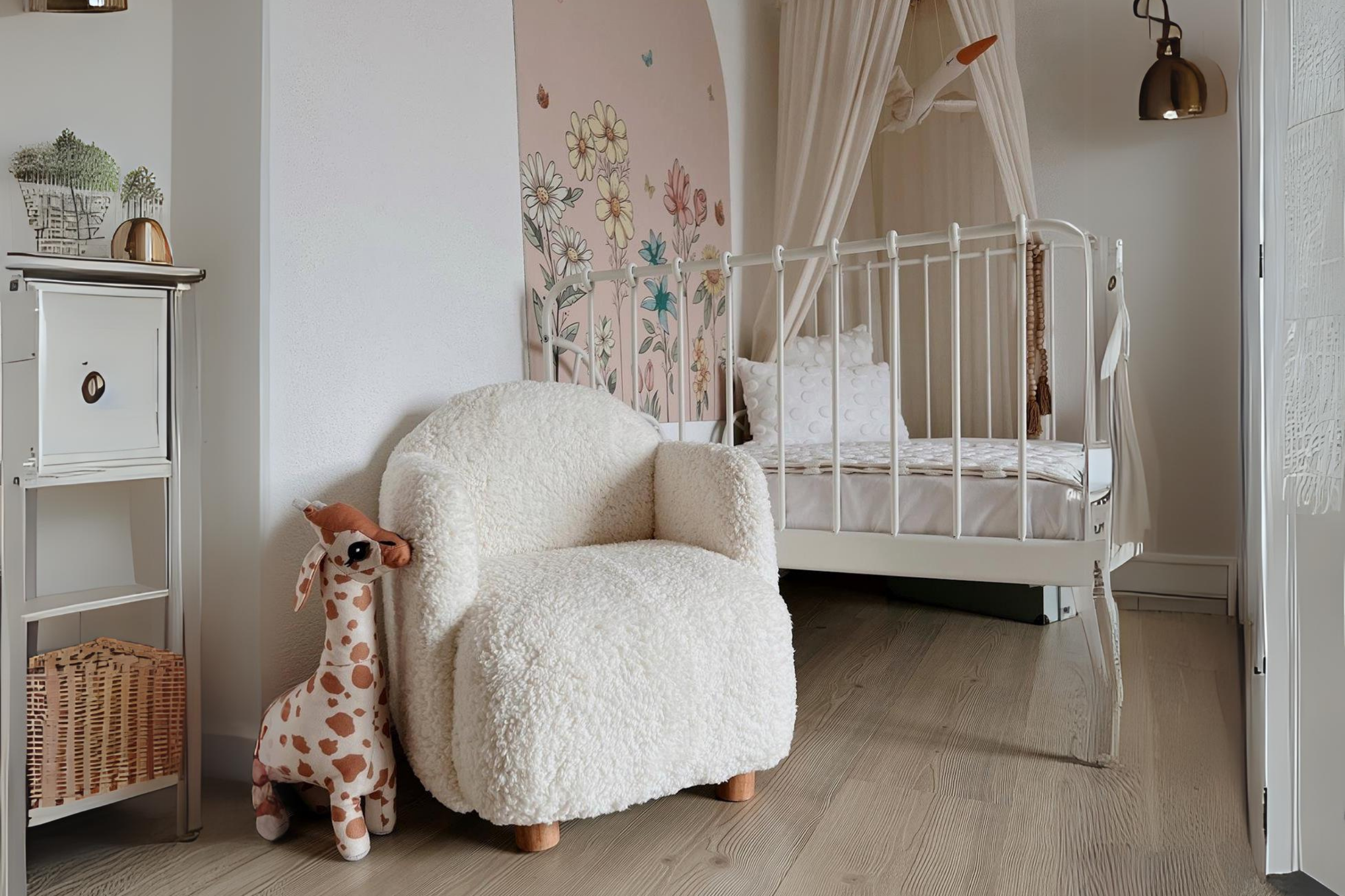 Teddy Ahşap Ayaklı Çocuk Koltuk