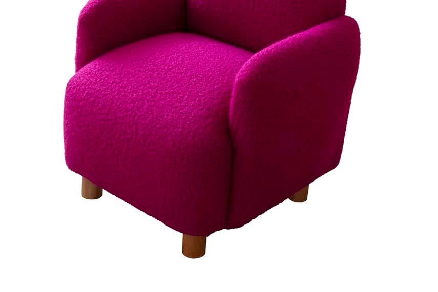 Teddy Mor Ahşap Ayaklı Çocuk Koltuk