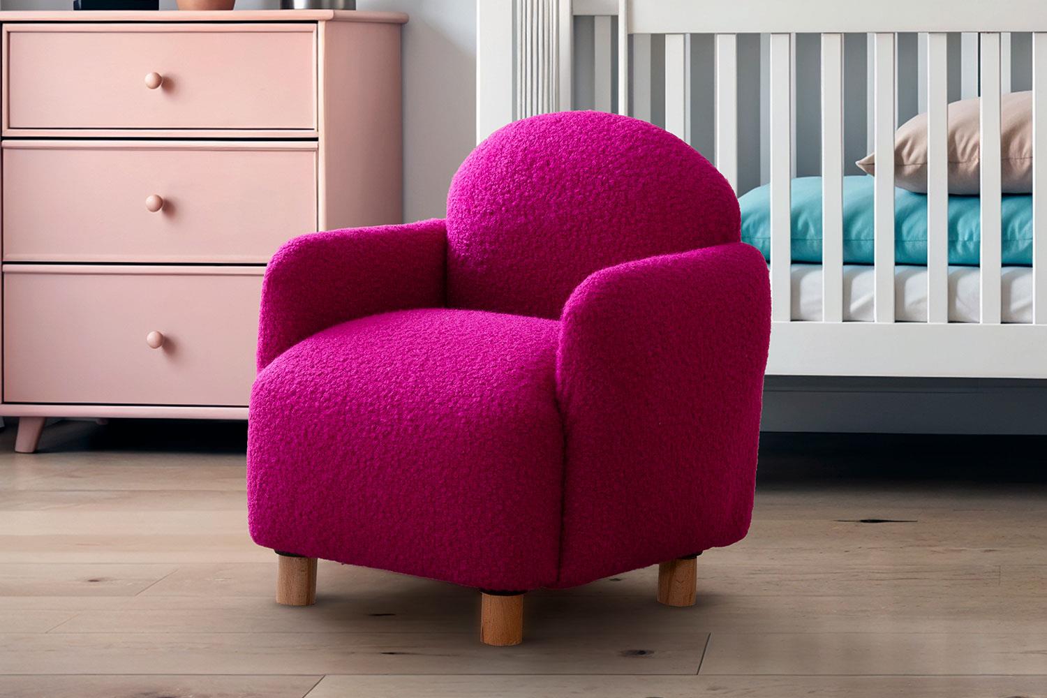 Teddy Mor Ahşap Ayaklı Çocuk Koltuk