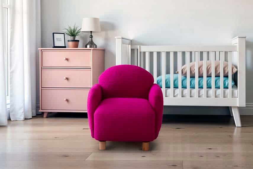 Teddy Mor Ahşap Ayaklı Çocuk Koltuk