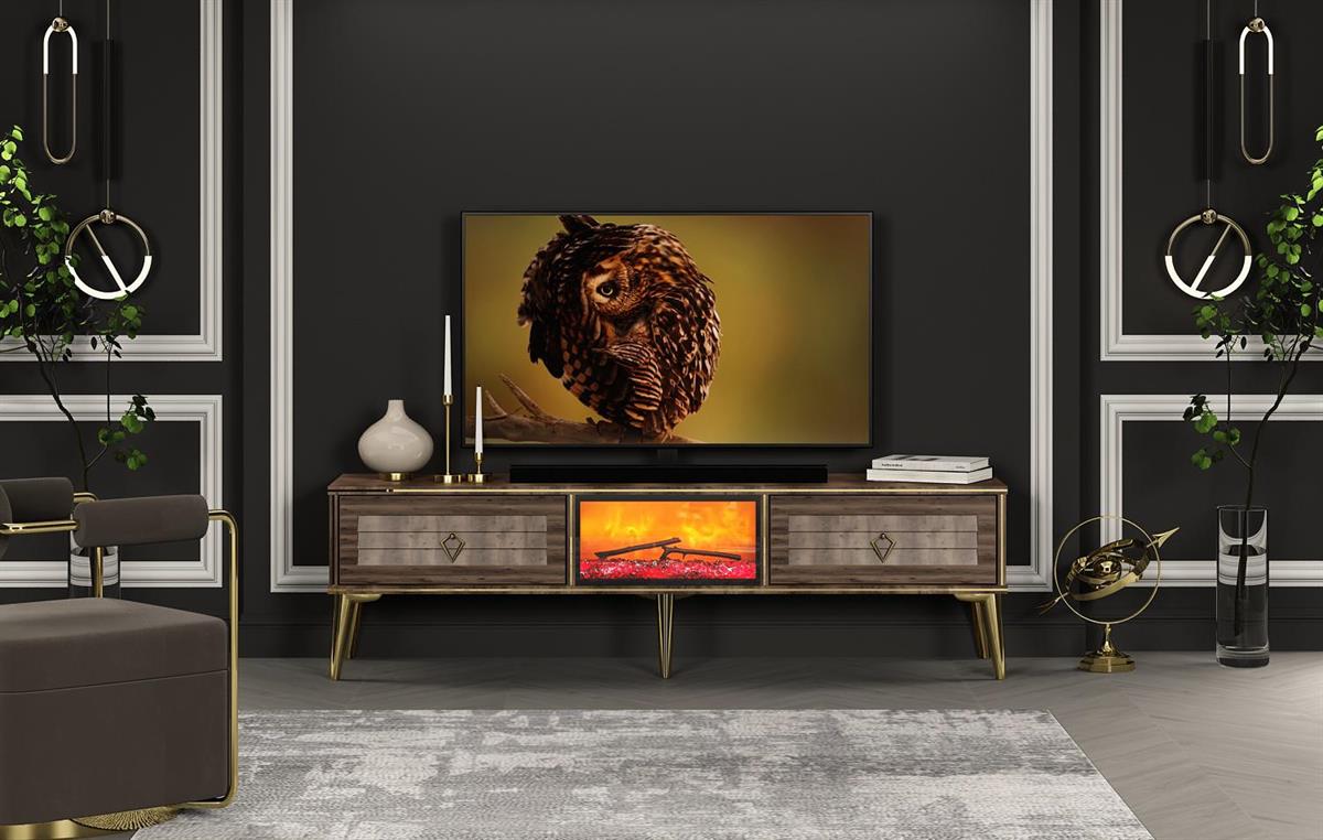 Uno Şomineli Tv Ünitesi 