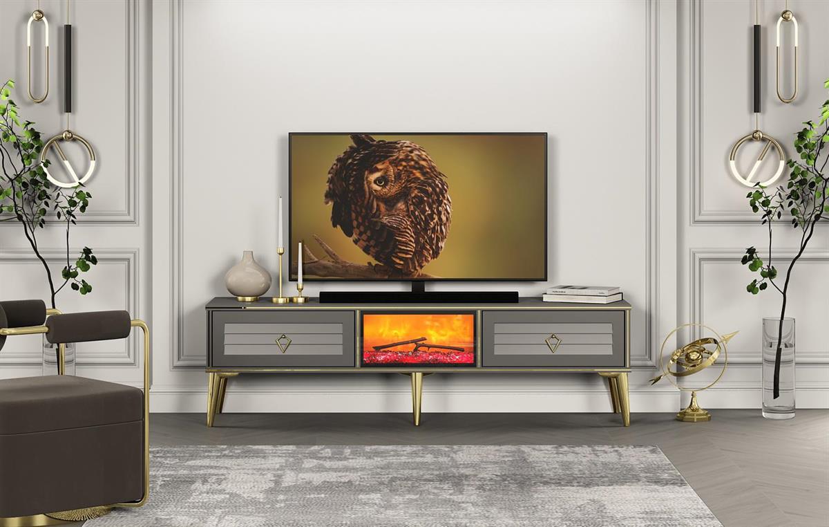 Uno Şomineli Tv Ünitesi 