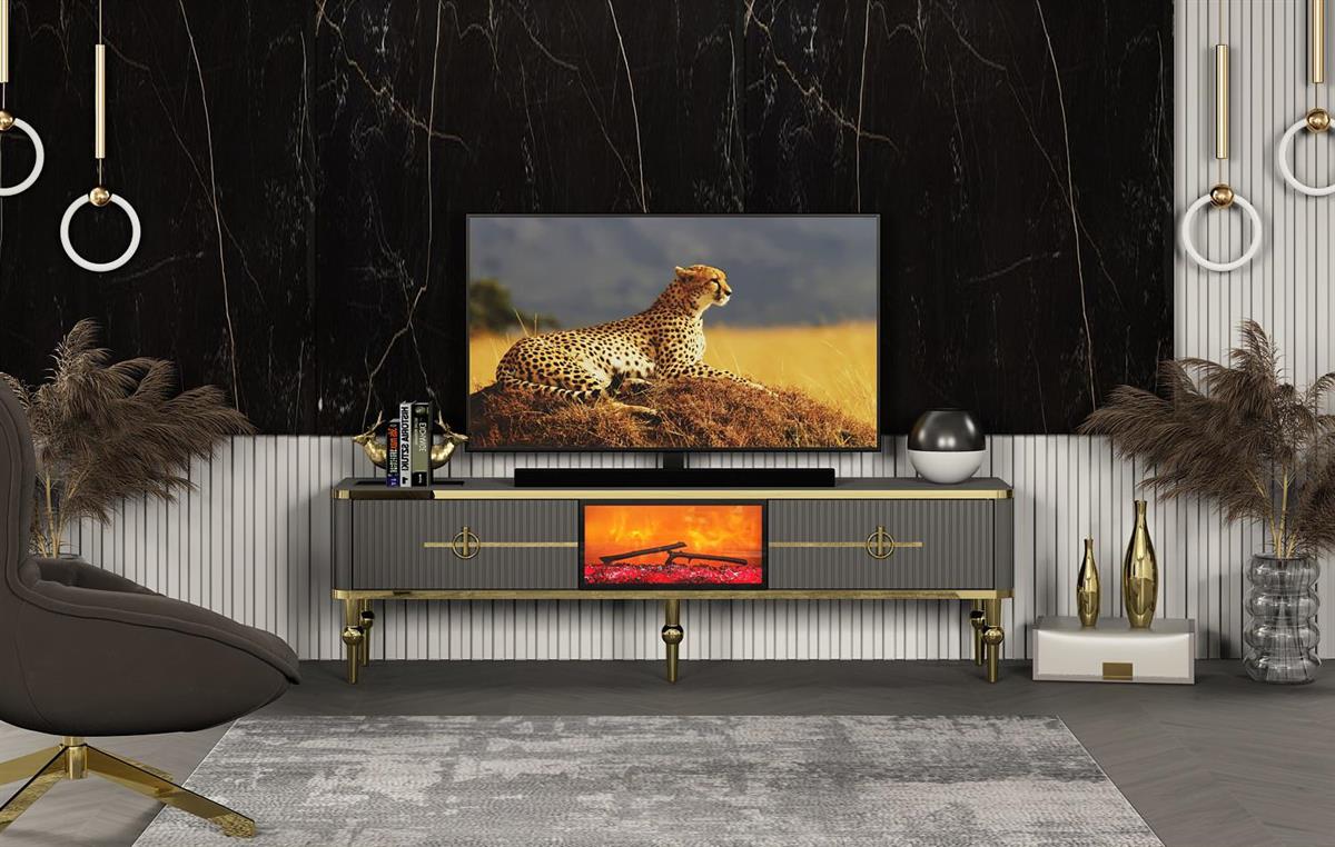 Uno Şomineli Tv Ünitesi 