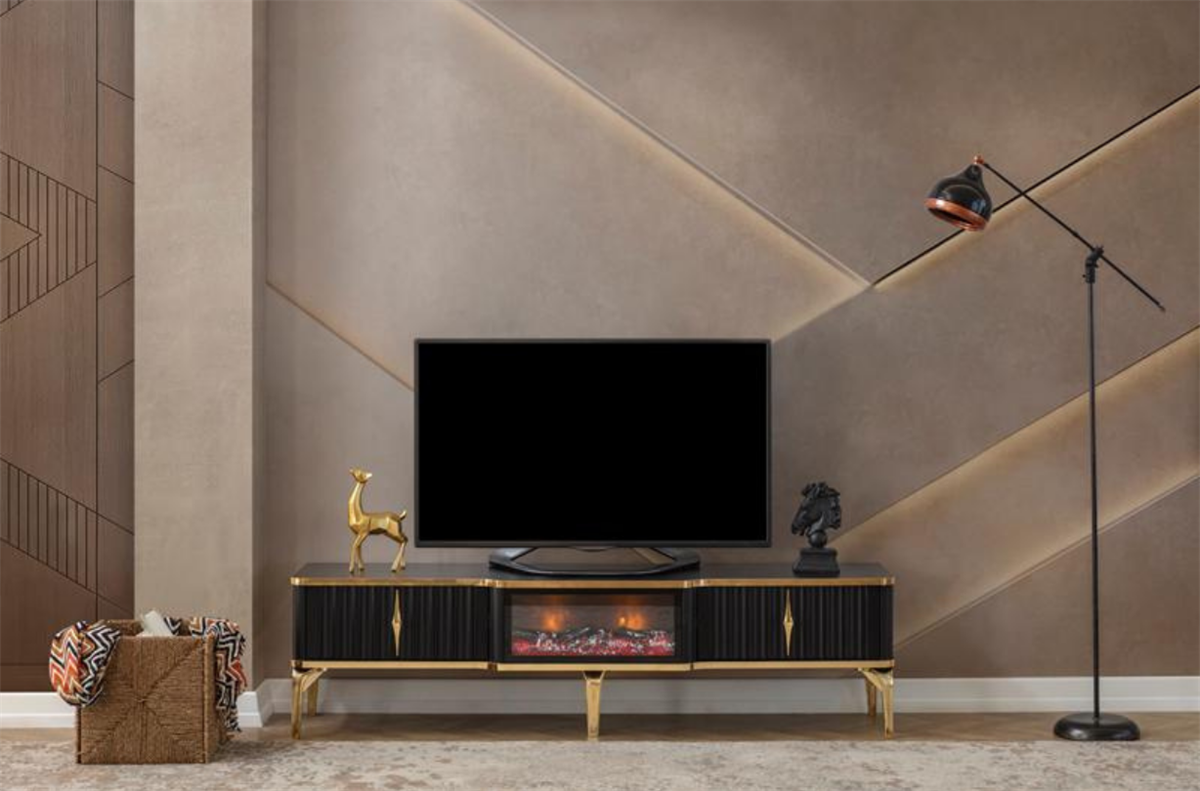 Uno Şomineli Tv Ünitesi