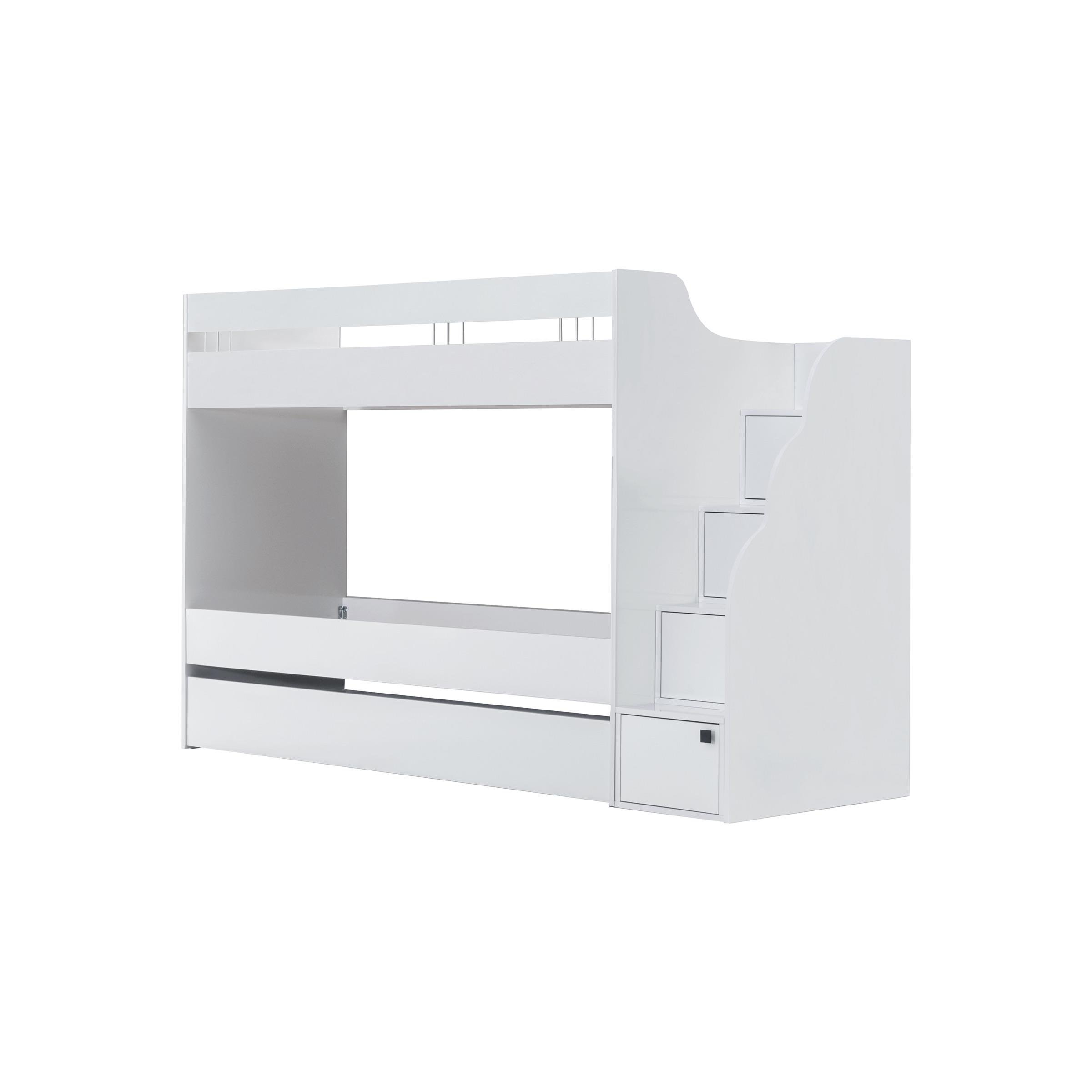 White Ranzalı Genç Odası 3 Kapılı Dolap