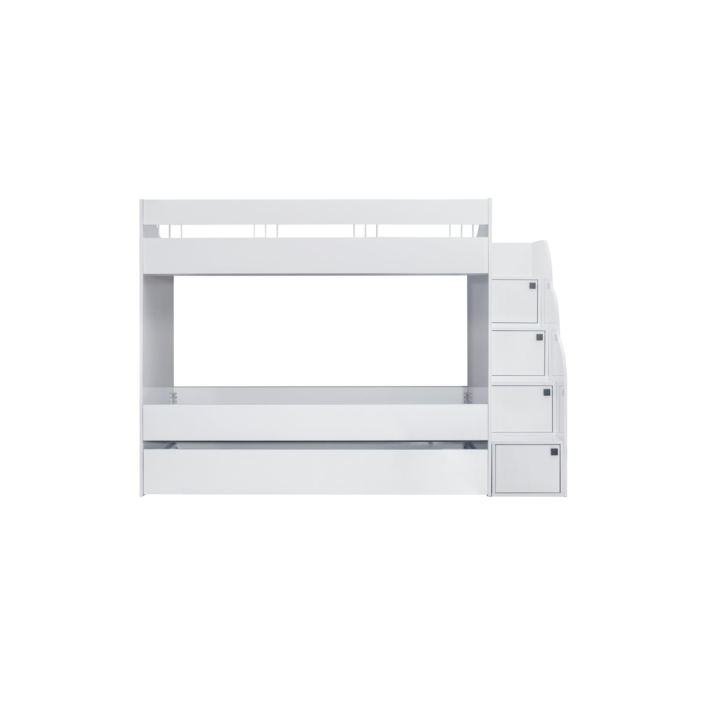 White Ranzalı Genç Odası 4 Kapılı Dolap