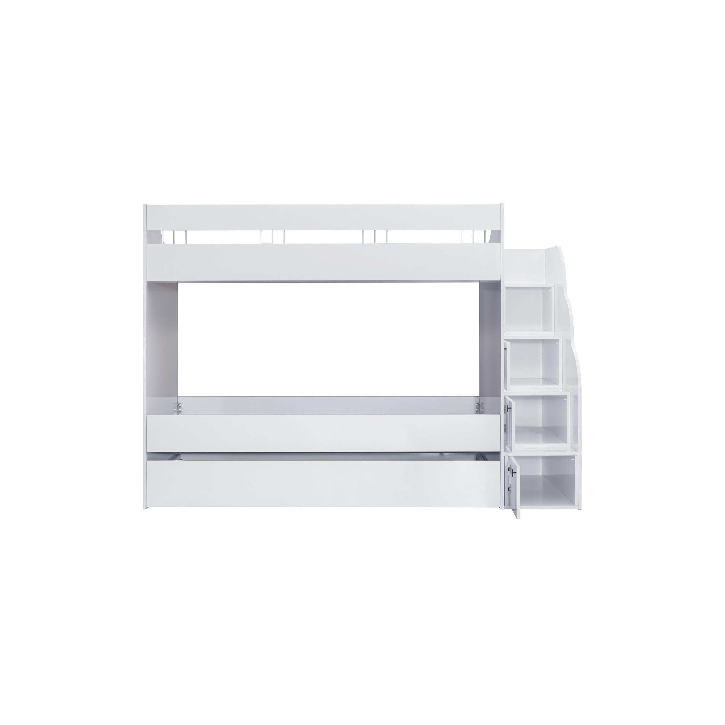 White Ranzalı Genç Odası 4 Kapılı Dolap