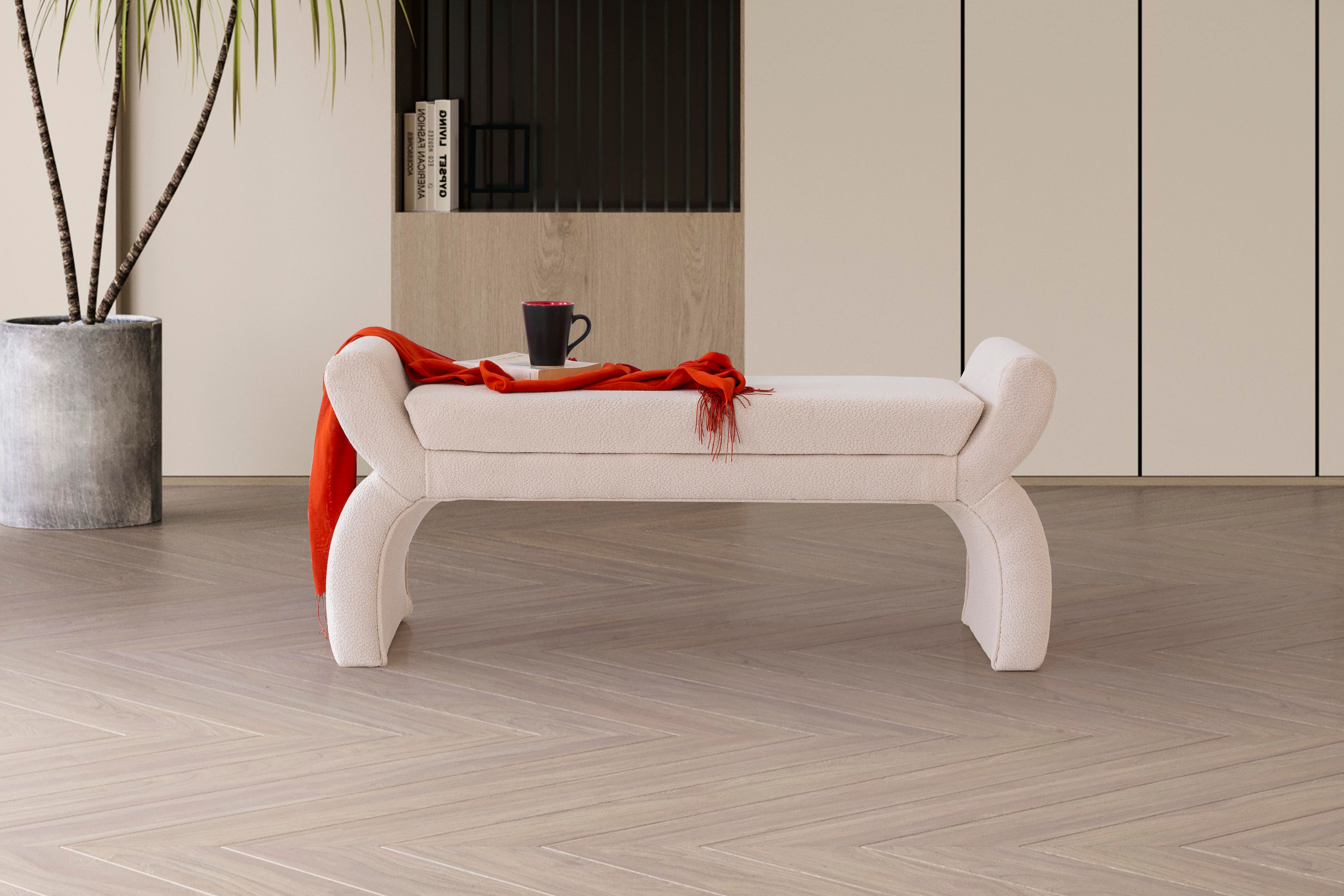 Zenn Coco Kumaşlı Modern Bench
