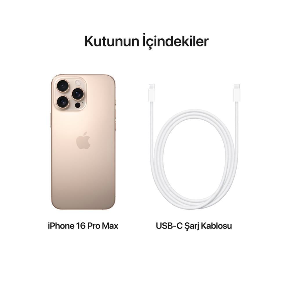 Apple iPhone 16 Pro Max 256GB Çöl Titanyum