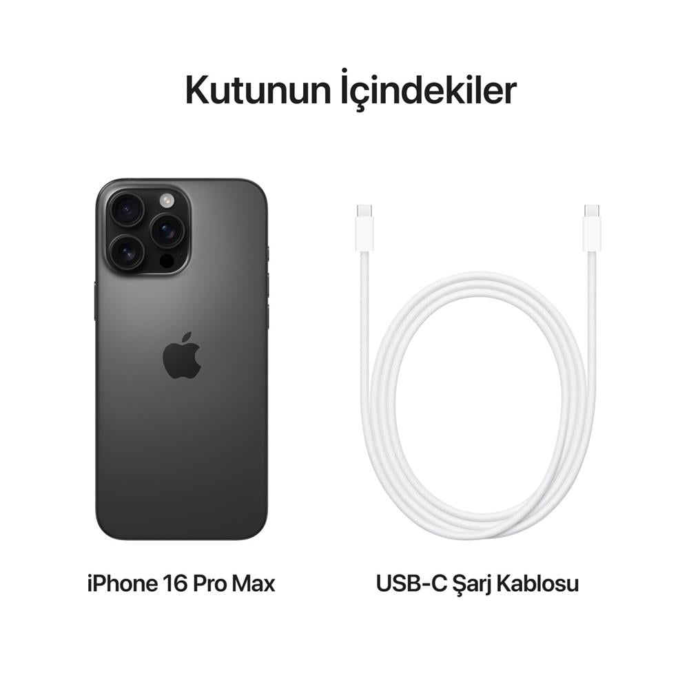 Apple iPhone 16 Pro Max 256GB Siyah (Türkiye Garantili)