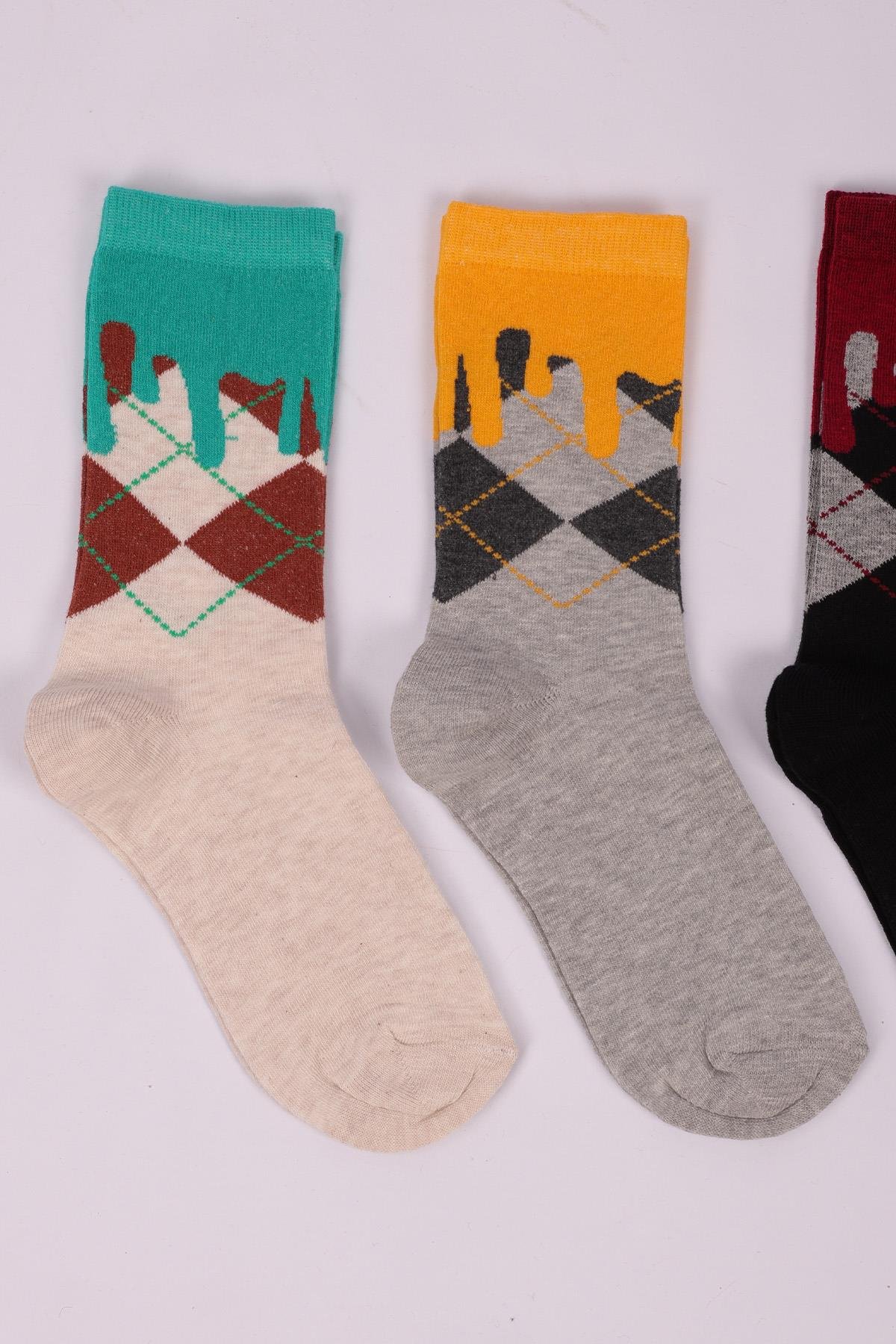 مجموعة منقوشة منقوشة مكونة من 4 جوارب للأولاد ASORTI