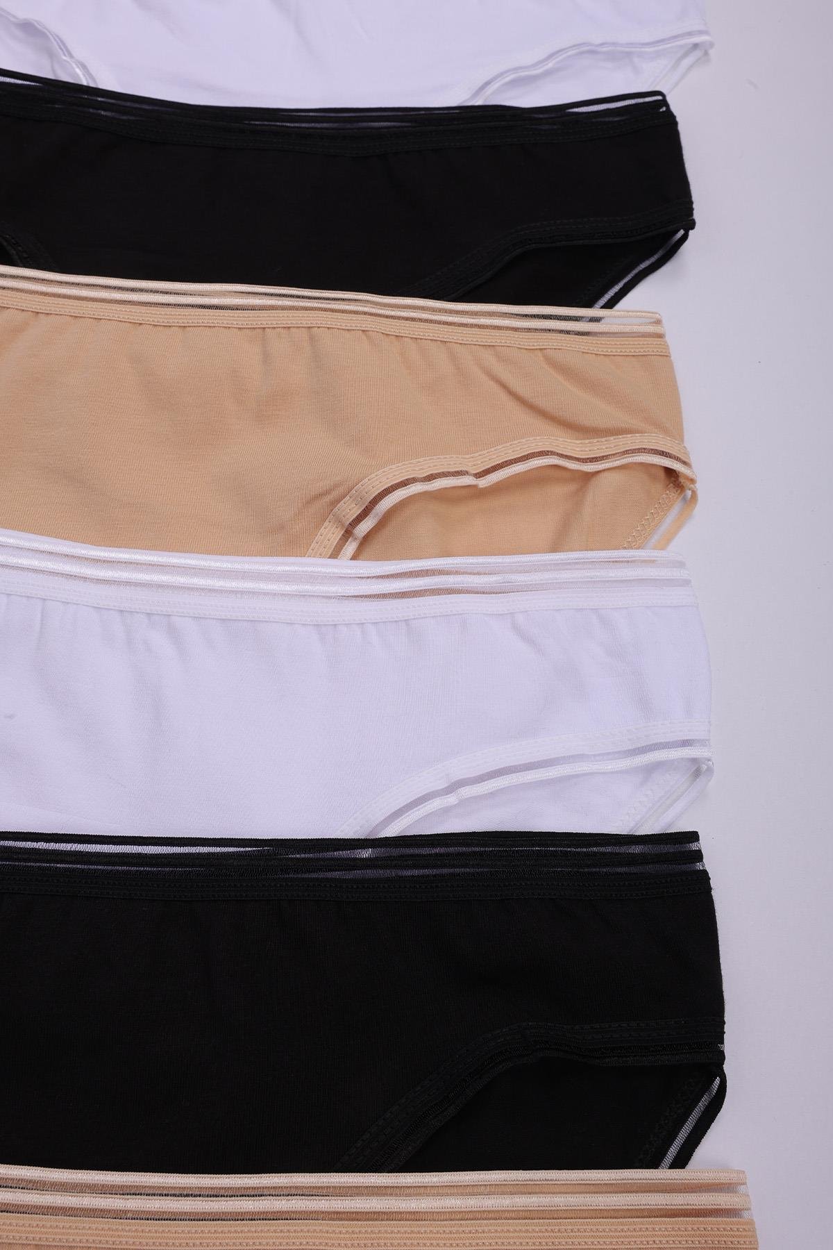 Kadın 6'lı Kenarları Transparan Bikini Seti