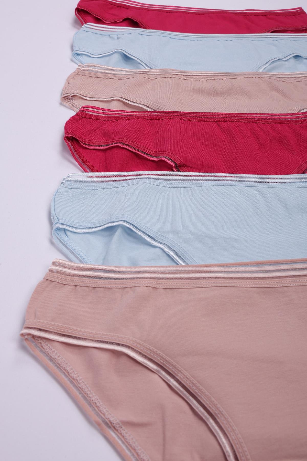 Kadın 6'lı Kenarları Transparan Bikini Seti