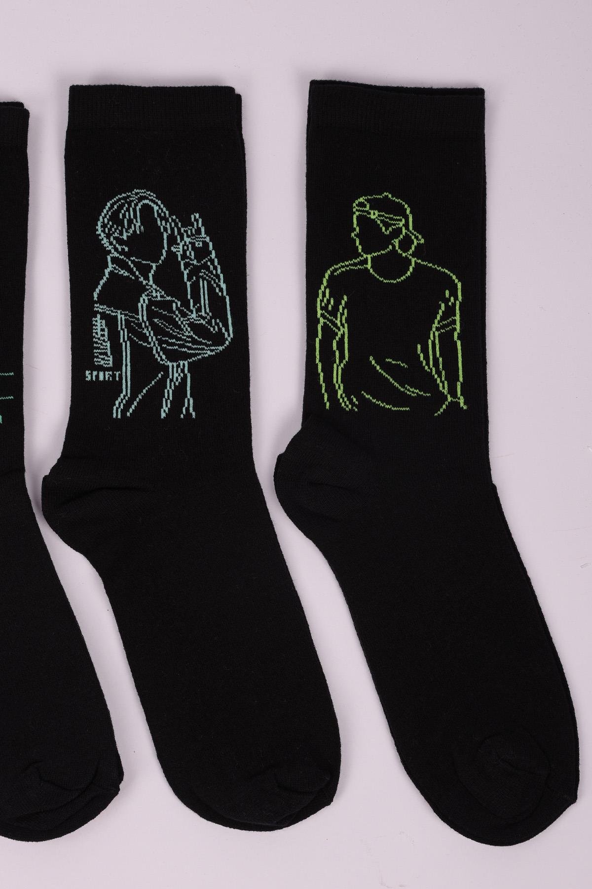 مجموعة شخصيات مكونة من 4 جوارب للأولاد ASORTI