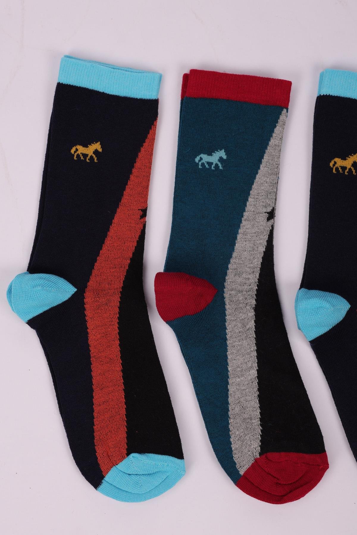 مجموعة من 4 جوارب للأولاد بنقشة حيوانات صغيرة ASORTI