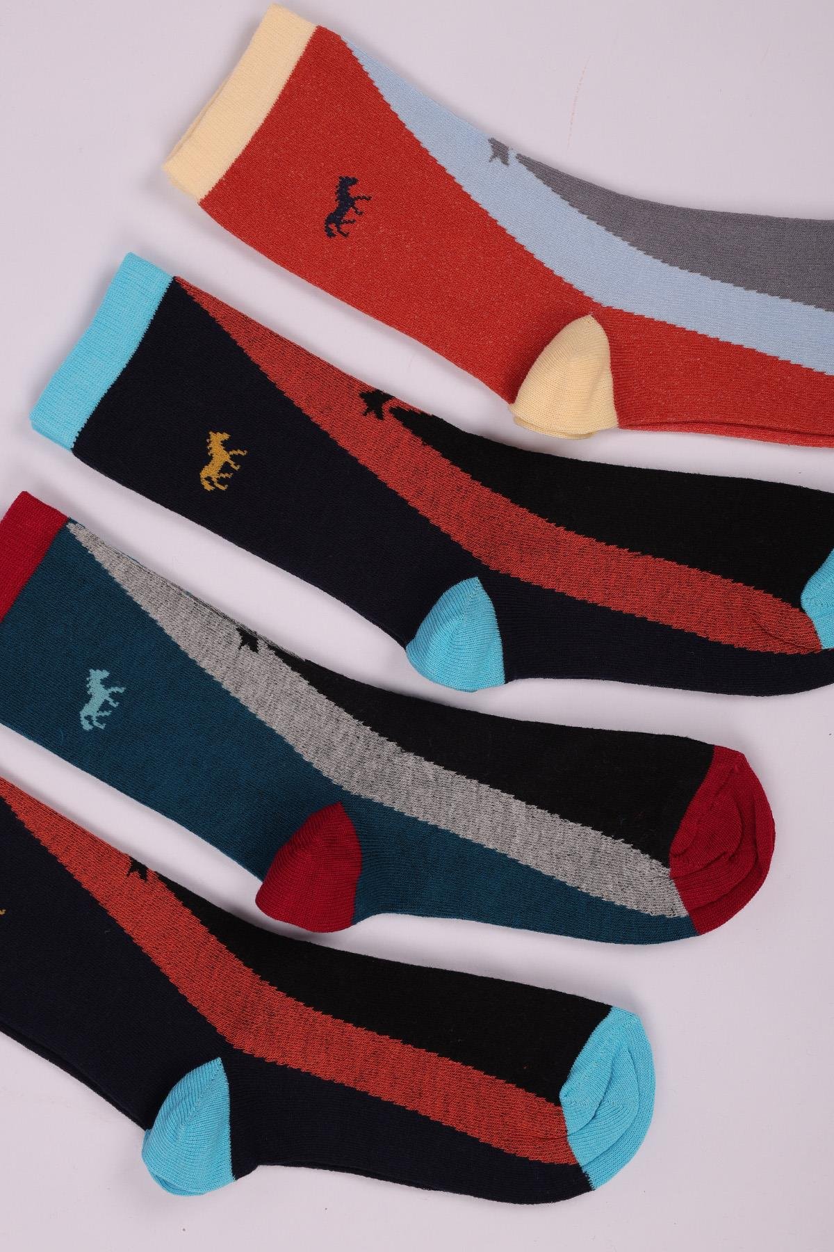 مجموعة من 4 جوارب للأولاد بنقشة حيوانات صغيرة ASORTI