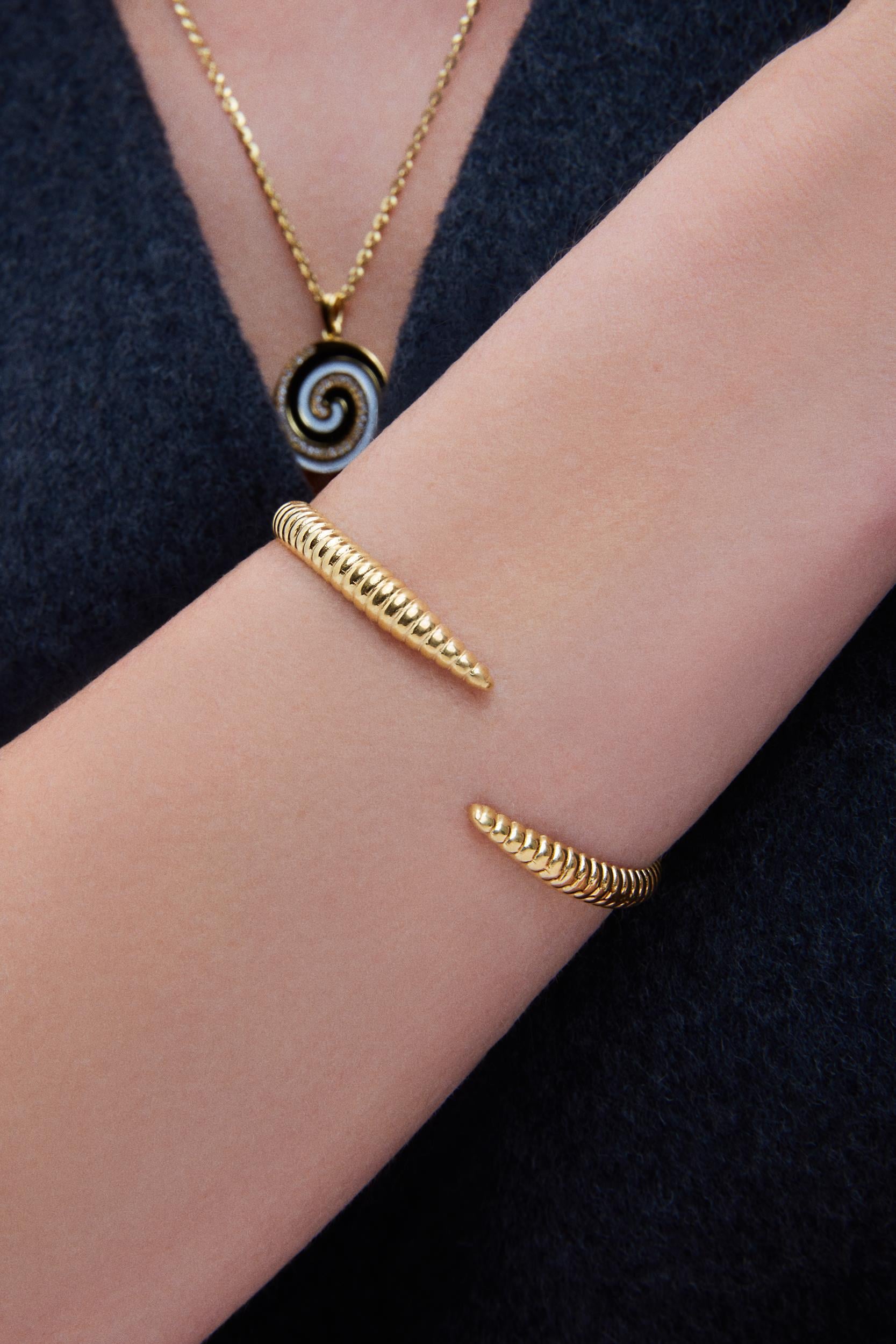 Iconic Spiral Cuff Bracelet 