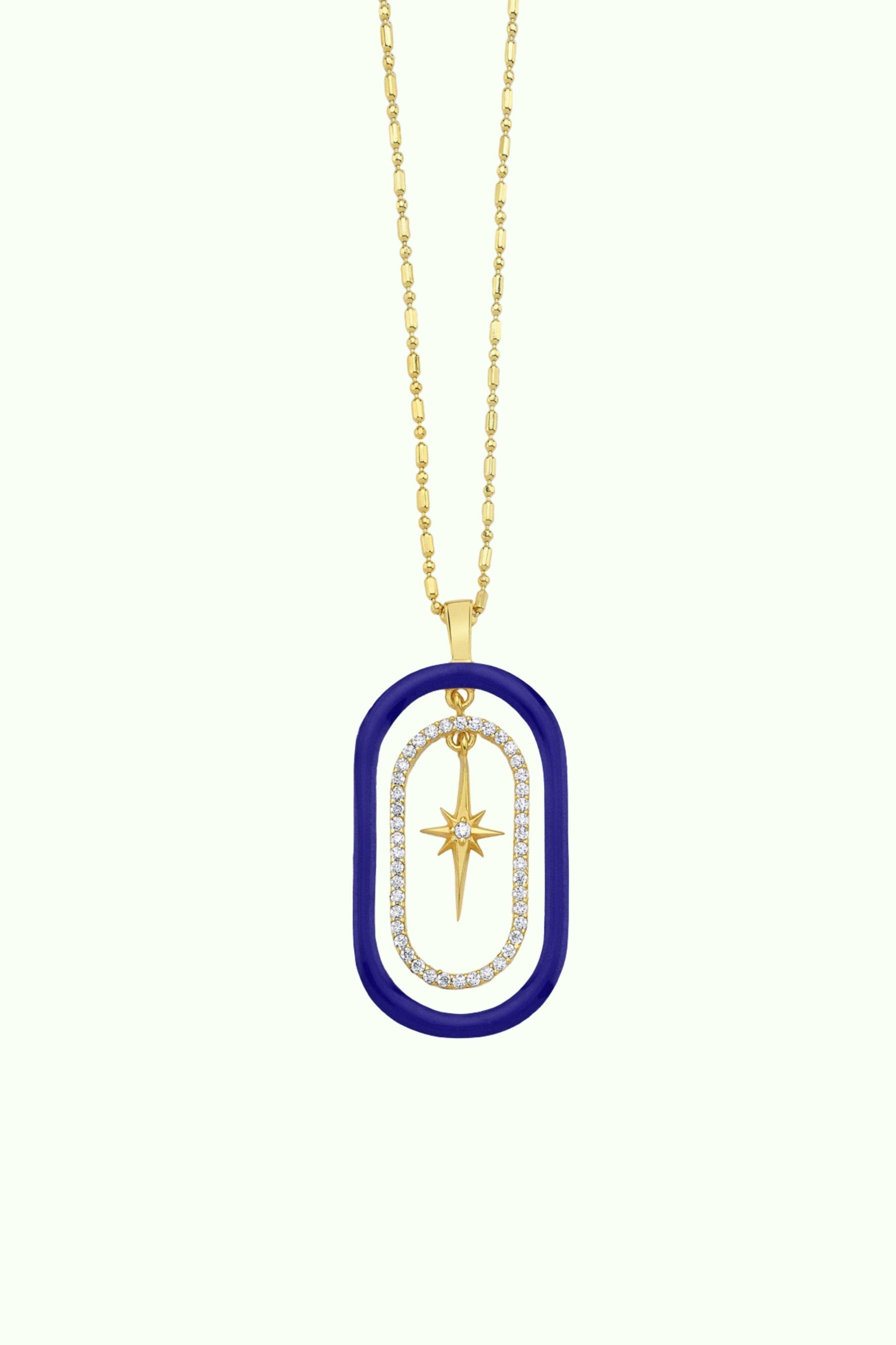 Enamel Detailed Trilovea Necklace