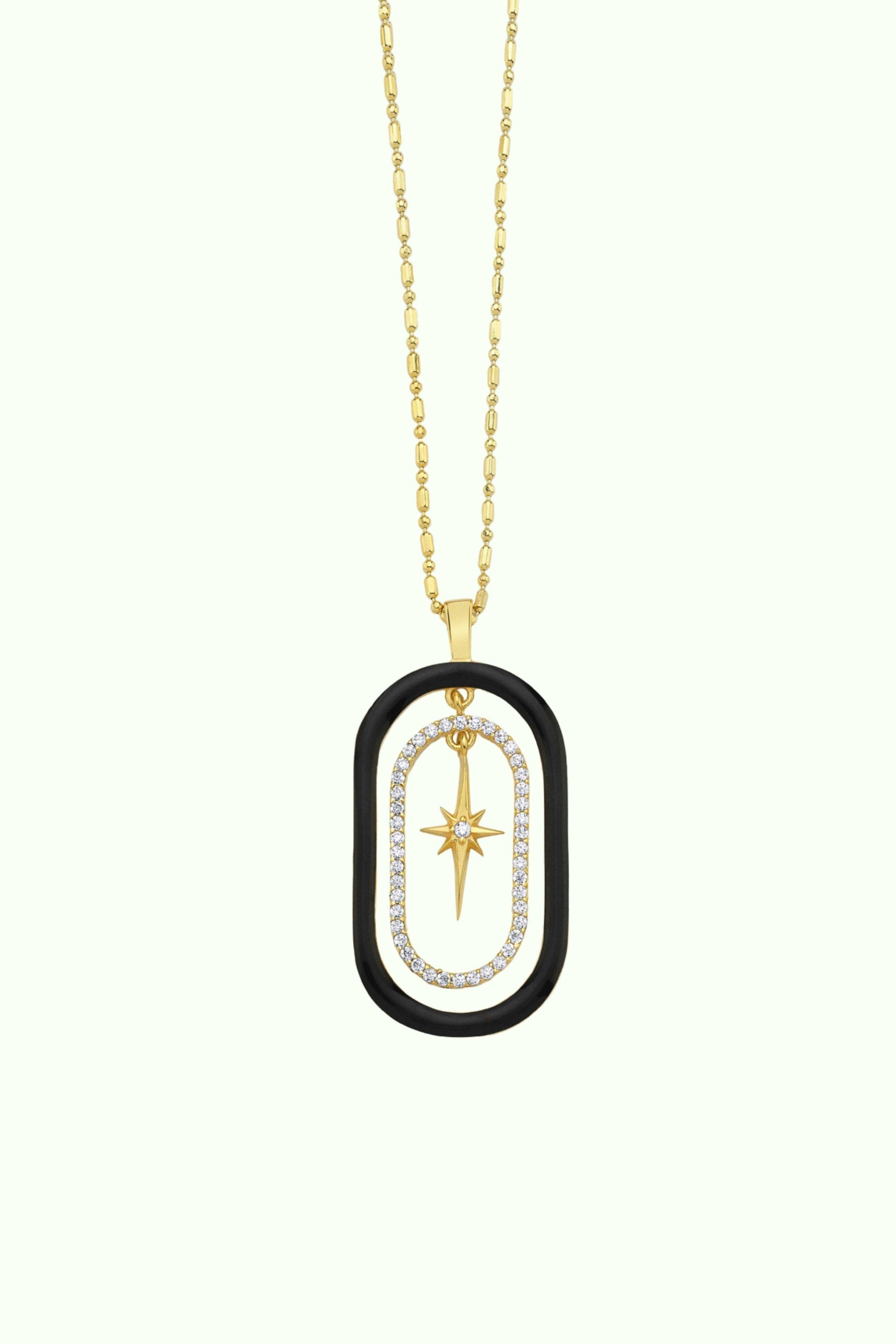 Enamel Detailed Trilovea Necklace
