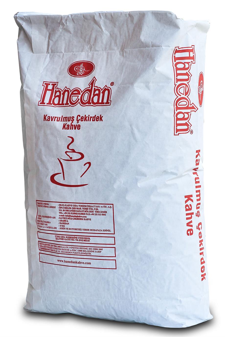 HANEDAN ORTA ÜSTÜ KAVRULMUŞ ÇEKİRDEK KAHVE 15 KG