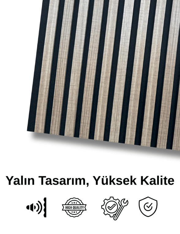  AKUSTİK DUVAR  PANELİ 50x275 cm + Ücretsiz Kaargo 