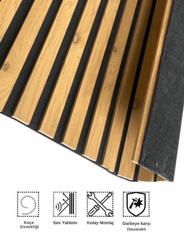  AKUSTİK DUVAR  PANELİ 50x275 cm + Ücretsiz Kaargo 