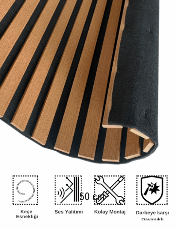  AKUSTİK DUVAR  PANELİ 50x275 cm + Ücretsiz Kaargo 