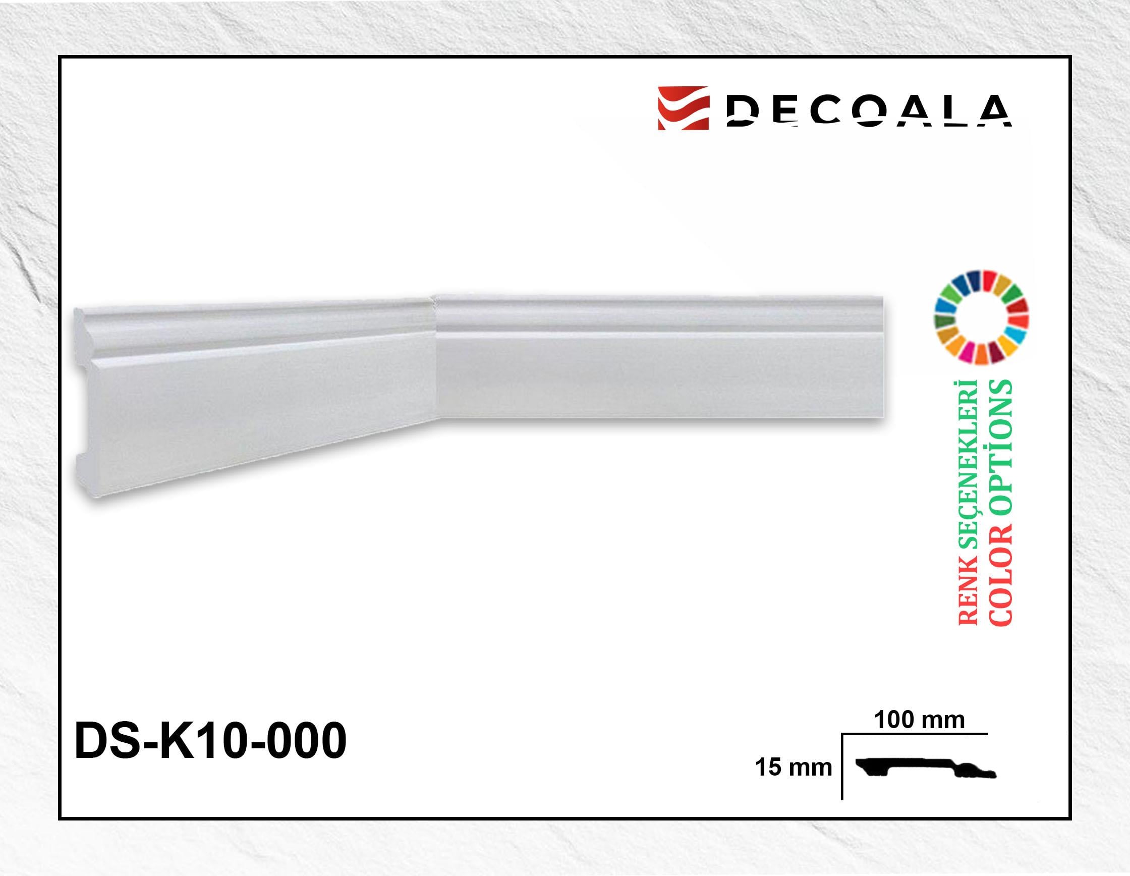 10 cm Korel Duvar Süpürgelik