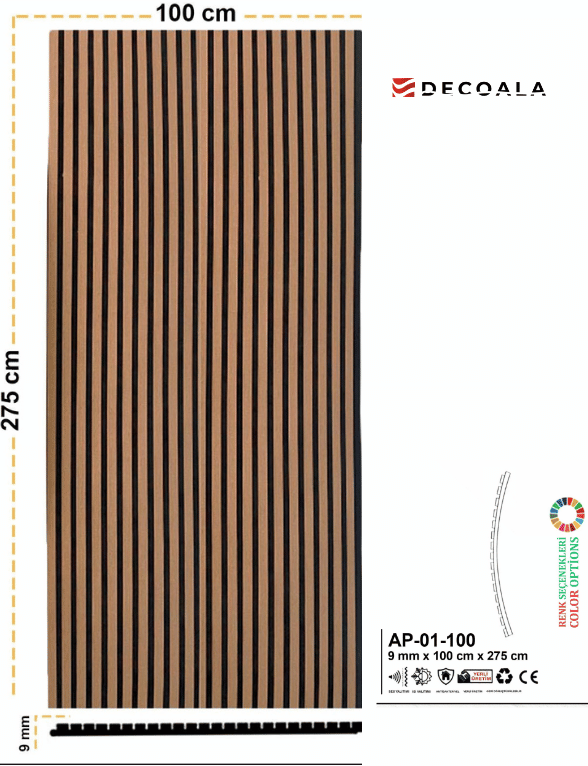 Acoustic Wall Panel- 100x275 cm