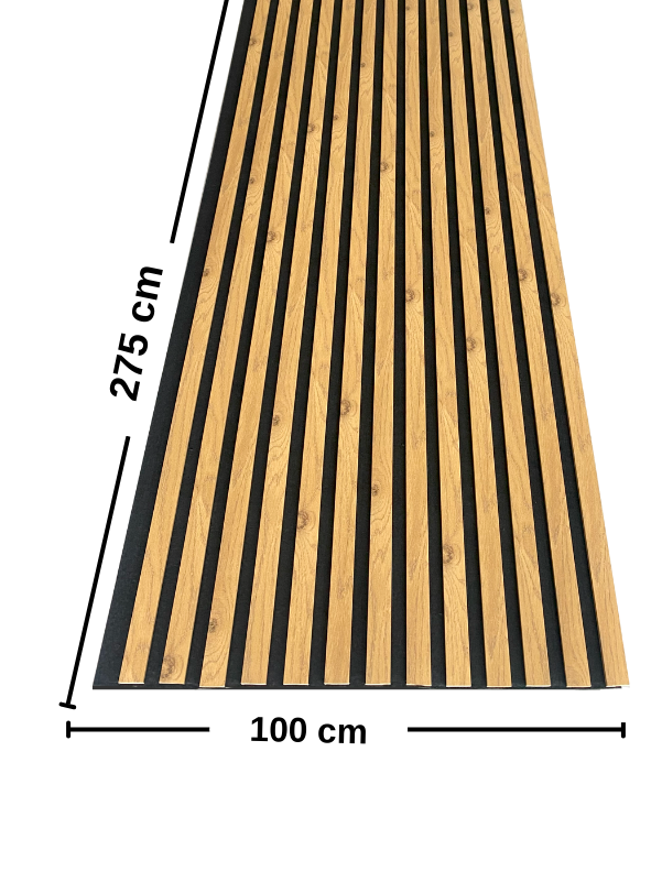 Açık Meşe AKUSTİK LAMBRİ 100x275 cm