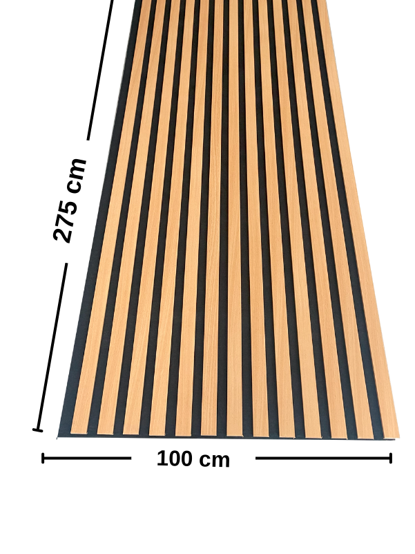 Kayın AKUSTİK LAMBRİ 100x275 cm