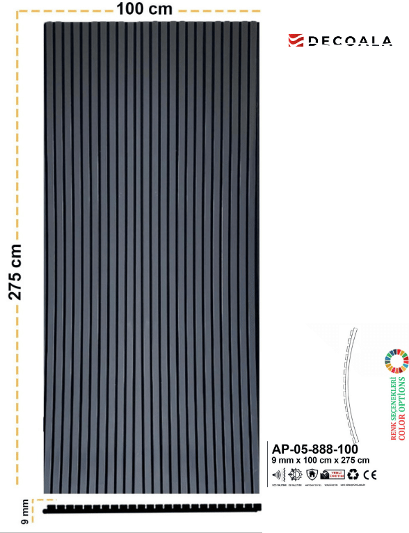 Acoustic Wall Panel- 100x275 cm