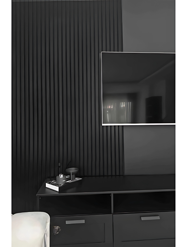 Siyah AKUSTİK LAMBRİ 100x275 cm