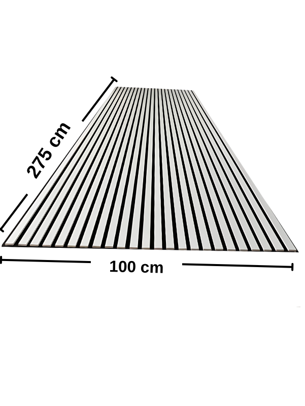 Beyaz AKUSTİK LAMBRİ 100x275cm