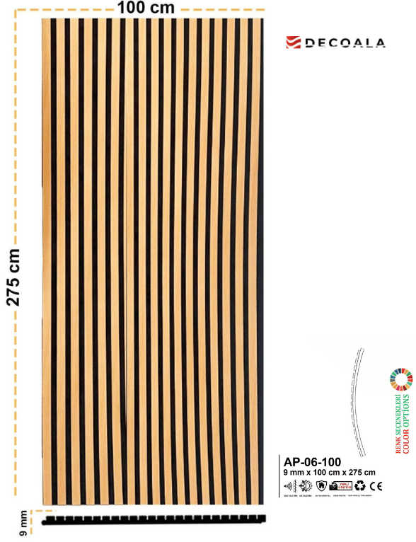 Acoustic Wall Panel- 100x275 cm
