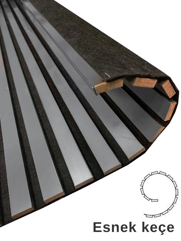 Antrasit AKUSTİK LAMBRİ 100x275 cm