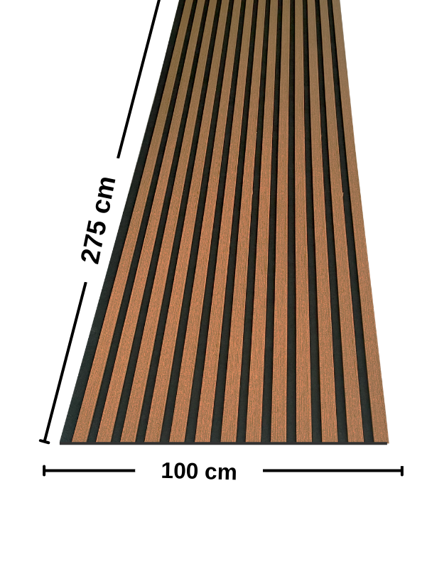 Teak AKUSTİK LAMBRİ 100x275 cm