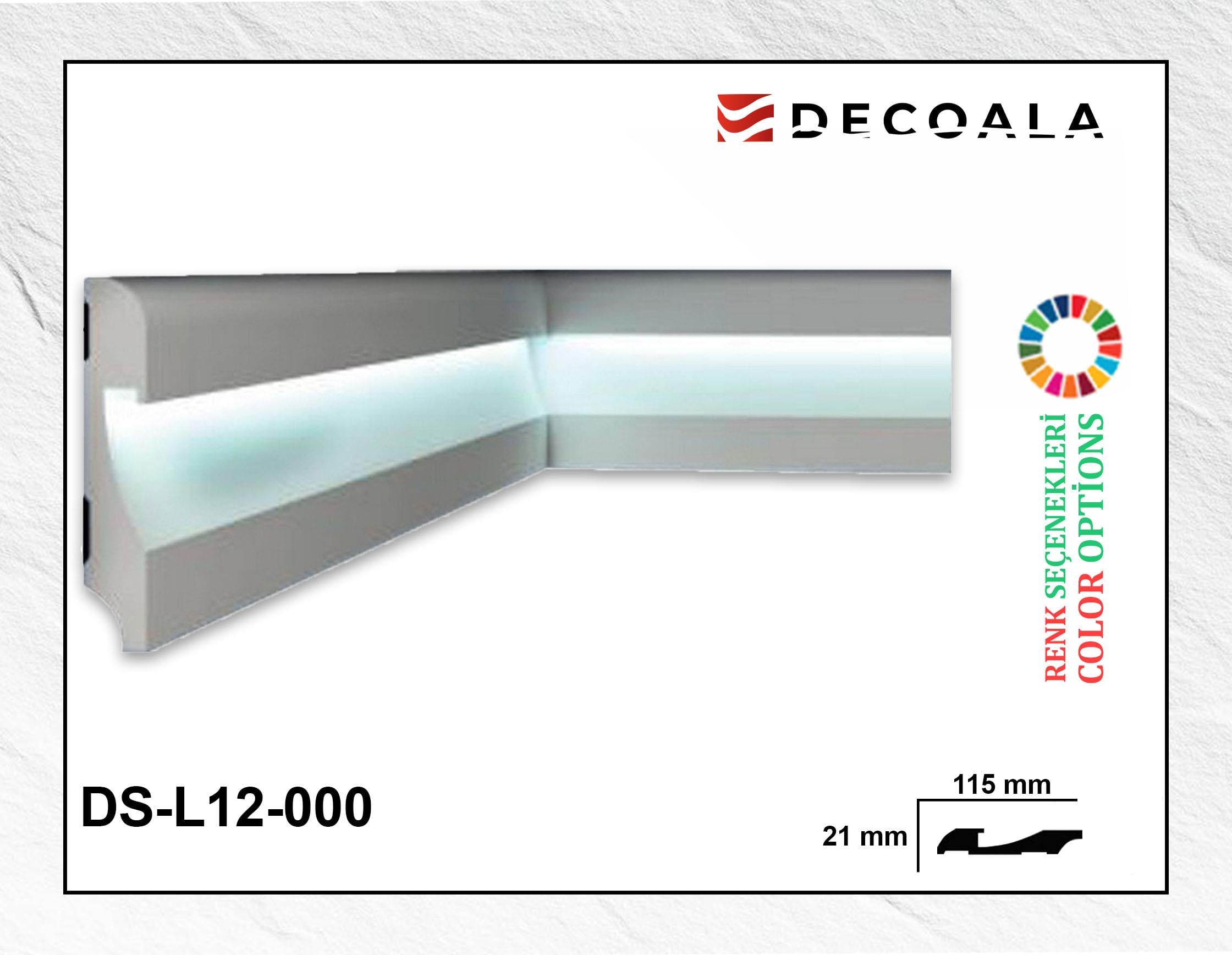 12 cm Ledli Süpürgelik
