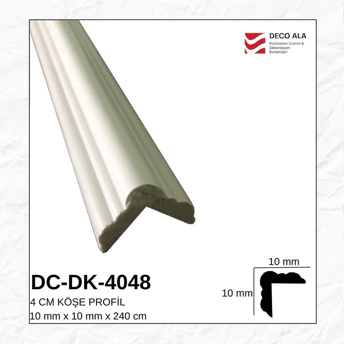 4 cm Köşe Profil